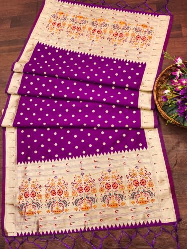 Image of DEVANGI Women's Woven Banarasi Silk Dupatta /Chunni For Women, Floral Print 1 Meter Wide and 2.3 Meter Length Printed Designer Dupatta /Chunni For Girls