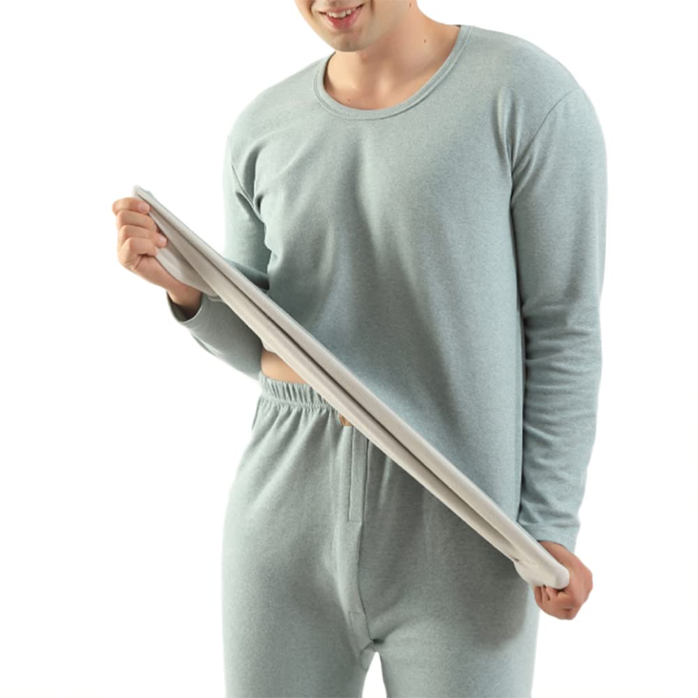 Men's Thermal Underwear with Inner Fleece Warm Ski Winter Set 3XL-9XL