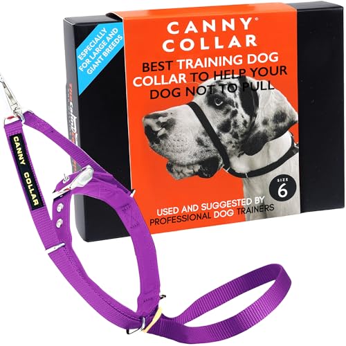 Canny No-Pull Dog Training Headcollar To Stop Pulling On Lead Purple Size 6