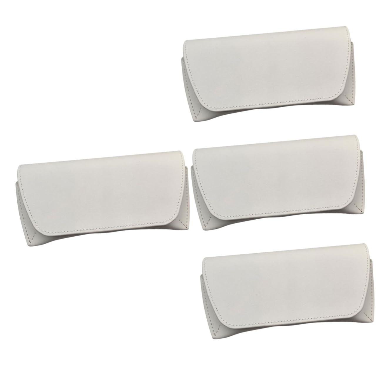 4 Pz Copertura Protettiva Per Occhiali Custodie Per Occhiali Da Donna Custodia Per Occhiali Da Donna Custodia Per Occhiali Da Sole Per Uomo Astucci Per Occhiali Bianca Pvc