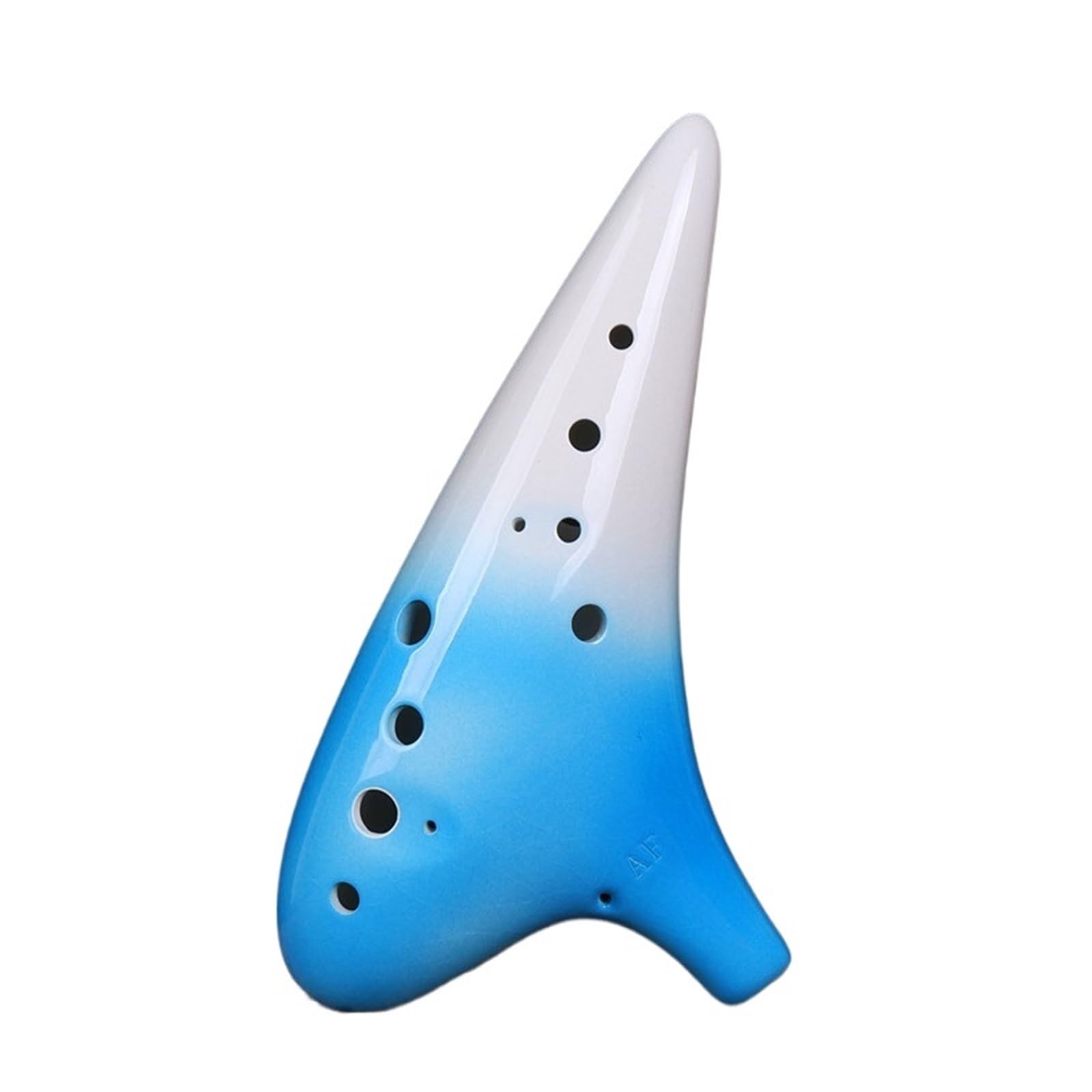 12 Otworowa Okaryna AF Piękny Dźwięk Instrument Do Nauki Dla Początkujących Ocarina Instrument Dla Początkujących(Blue)