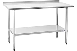 Hally 24 x 60 Inch Stainless Steel Work & Prep Table with...