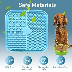 Slow Feeder and Lick Mat Bundle Slow Feeder Dog Bowls Bpa Free Food Safe Materials Pvc Lead  Phthalatefree Lick Mat for Dogs Dog Mental Stimulation Boredom Reducer blue  Cucciolini Doodles Slow feeder and lick mat bundle slow feeder dog bowls bpa free food safe materials pvc lead  phthalate free lick mat for dogs dog mental stimulation boredom reducer blue   cucciolini doodles