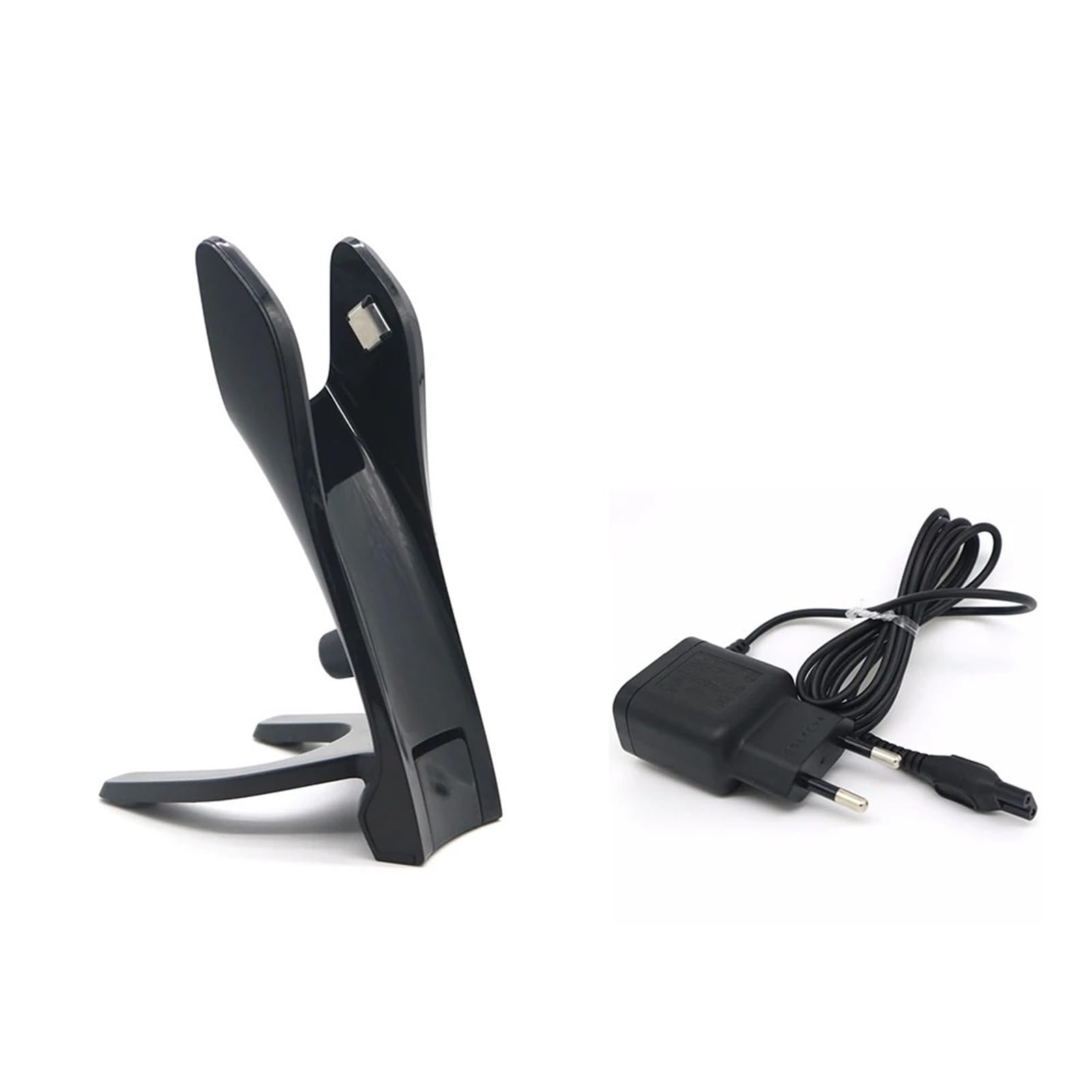 Soporte De Cargador Con 15V 5,4W 2 Clavijas HQ8505 EU Cargador Afeitadora Cortadora, Compatible Con Philips, QS6140 QS6141 QS6160 QS6161 QS6162(EU Charger and Stand)