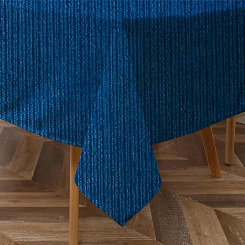 Majestic Giftware PU Faux Leather Rectangle Tablecloth | (TCE122-54220) Ink Waterproof & Spill Proof Dining Table Cover | Decorative Washable Tablecloth for Home, Kitchen, Party (54X220)
