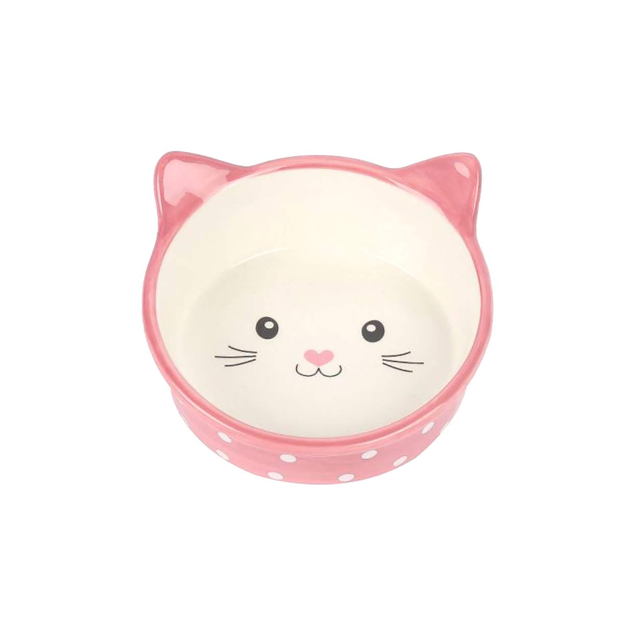 HAPPYPET Polka Dot Bowl Durable Eco Friendly Easy Clean Hygienic Food Water Feeding Dish for Cats Pets Accessory