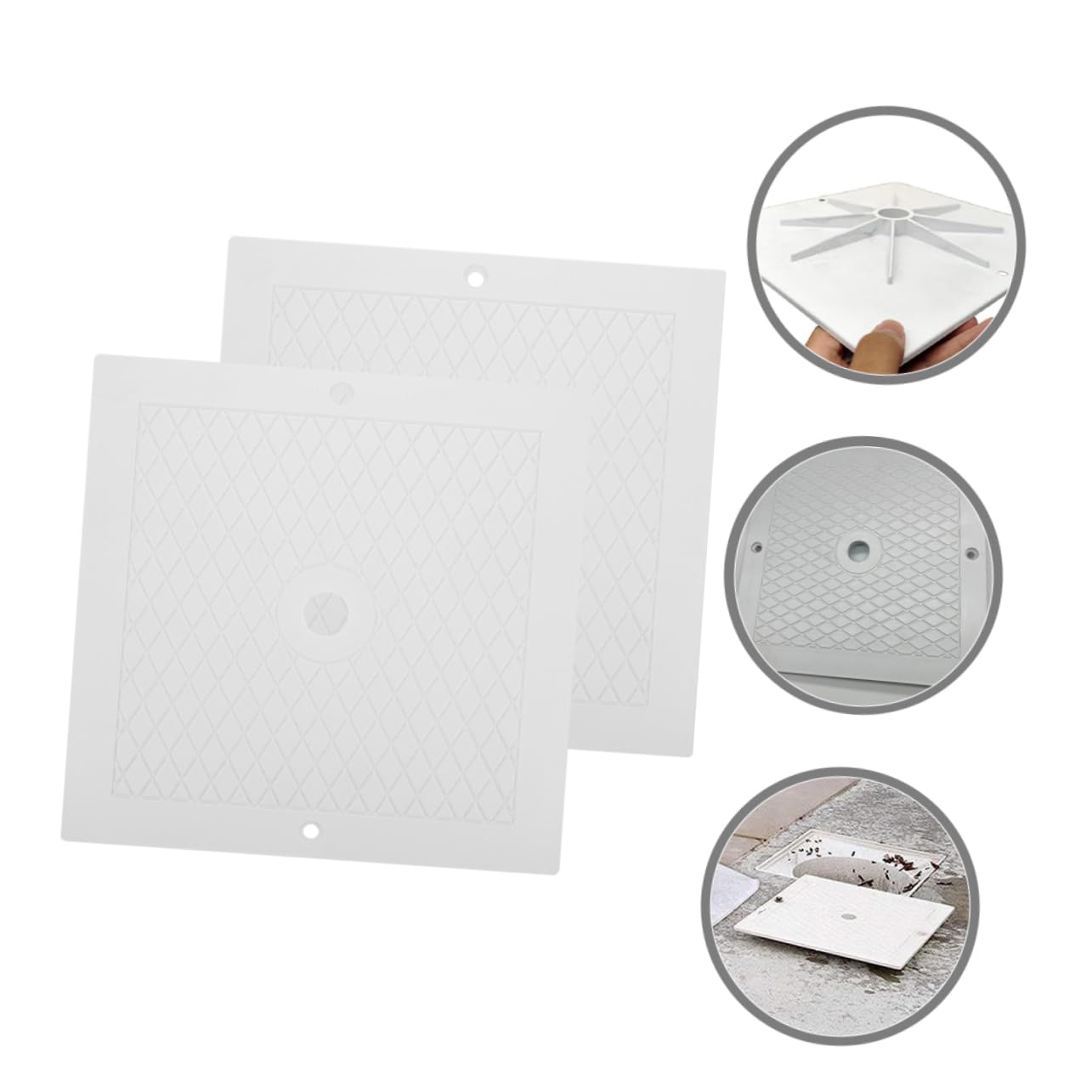 2 Piezas Tapa de Repuesto para Skimmer de Piscina con Resistente de Accesorio para sin Residuos Compatible con Varios Paquete de Unidades