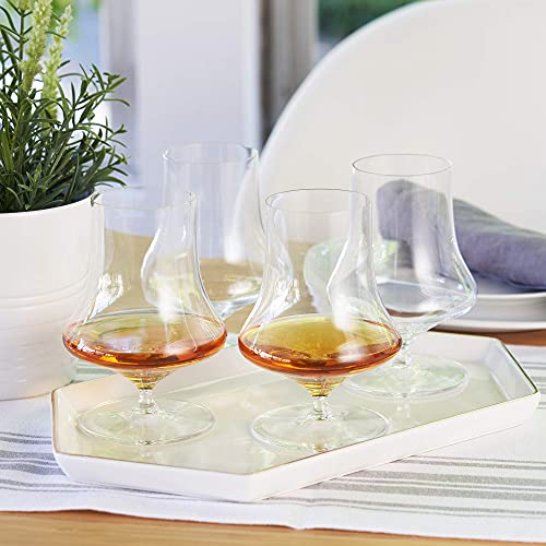 Spiegelau Willsberger Whiskey Glasses Set of 4 - European-Made Crystal, Modern Cocktail Glasses, Dishwasher Safe, Professional Quality Cocktail Glass Gift Set - 12.9 oz