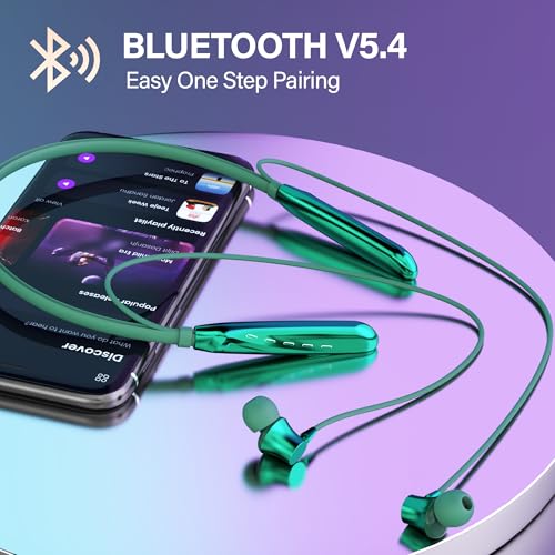 Image of AROMA NB119 Tronix Upto 100 Hr Playtime*,ENC,Fast Charging,Dual Pairing Neckband Bluetooth
