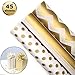 Produktbild 45 Blatt Geschenkpapier Packpapier,Stripes Seidenpapier Stripes Einwickelpapier für Geburtstag, Hochzeit, Weihnachten