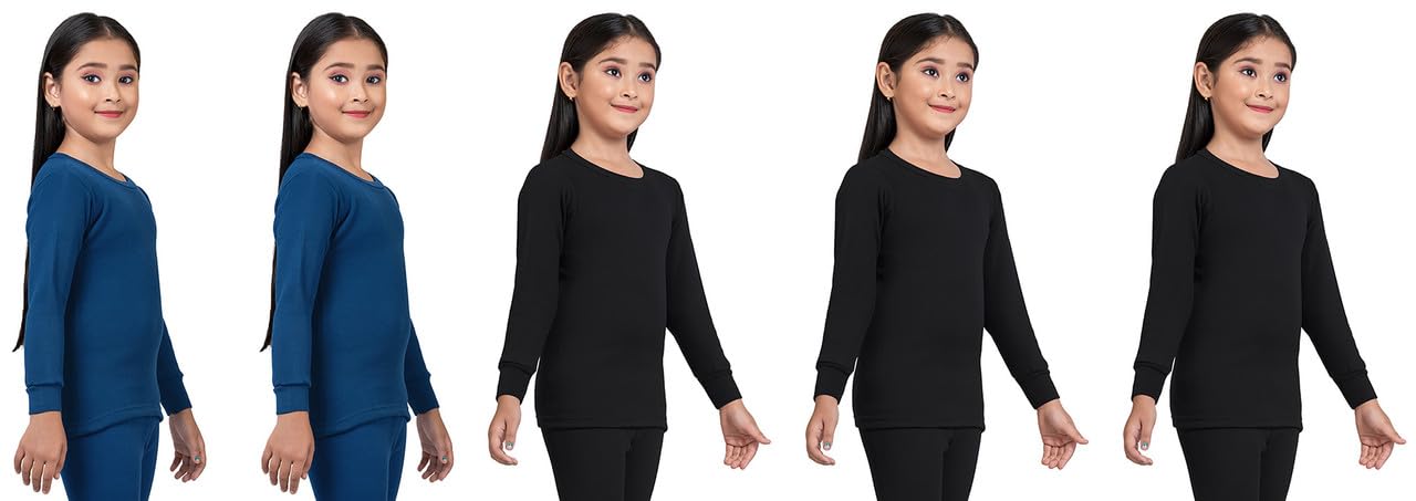 Womens Blended Cotton Oswal Thermal Round Neck Full Sleeves Top Inner Woolen Wear for Winter (Pack of 5)-image-32