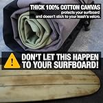 Ho Stevie! Canvas Surfboard Bag Cover - No Melted Wax on Car - Sun/Ding Protection - Image 5