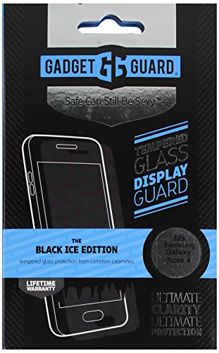 Gadget Guard Ice Edition   Protector de pantalla de cristal para Samsung Galaxy Note 4   Negro
