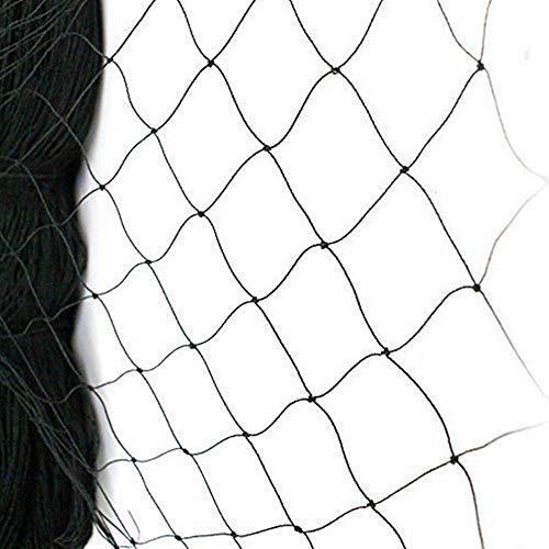 Boknight Bird Netting for Garden, 25 x 50 ft, 2.4 in Square Mesh, Heavy Duty, UV Resistant, Black