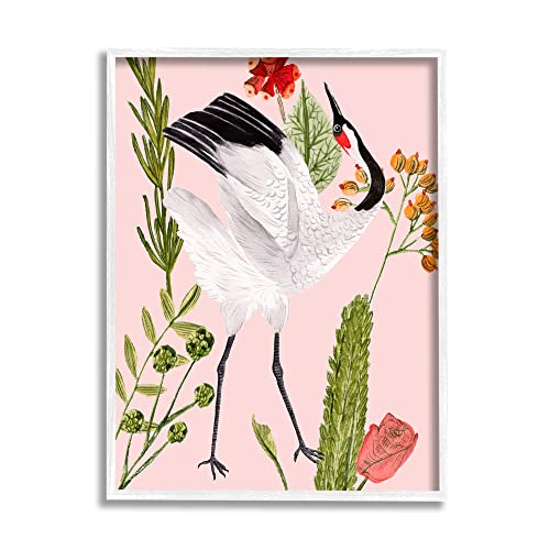 Stupell Industries Tropical Crane Bird Botanicals Framed Wall Art, Design By Melissa Wang #TOP8