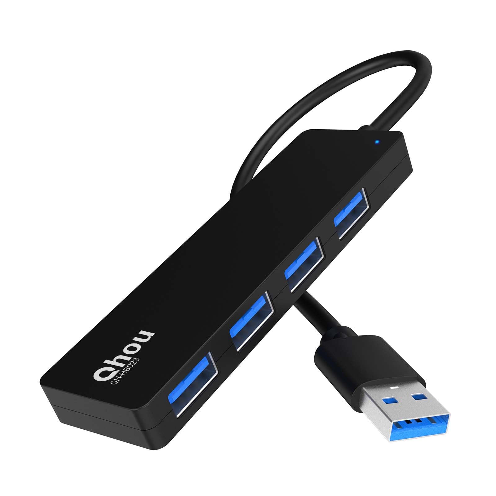Photo 1 of USB 3.0 Hub, 4 Port USB Hub with 5Gbps Transmission Speed, Expand Laptop, Flash Drive, Hard Drive, Console, Printer, Camera, Keyboard, and Mouse Connectivity with Ease