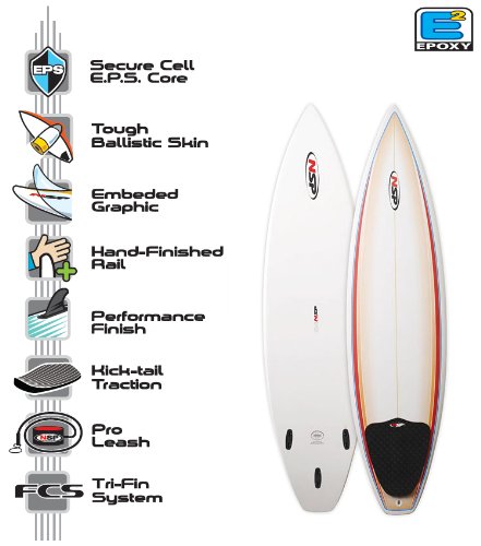 Amazon | NSP(エヌエスピー) SHORT 6'4'' | NSP | サーフボード