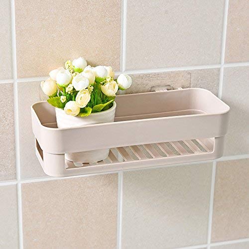 SOCHEP Bathroom Shelf No Drill Easy to Uninstalled Removable Reusable