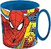 Tataway Marvel Spiderman Spider-Man 350 ml mikrowellengeeigneter Kunststoffbecher f&uuml;r Kinder