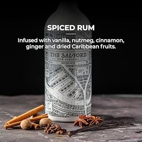 The Salford Rum Company Original Spiced Rum 70cl (40% ABV) - Infused with Vanilla, Nutmeg, Cinnamon, Ginger & Caribbean Fruits - Beautifully Presented Bottle Design – The Salford Rum Company
