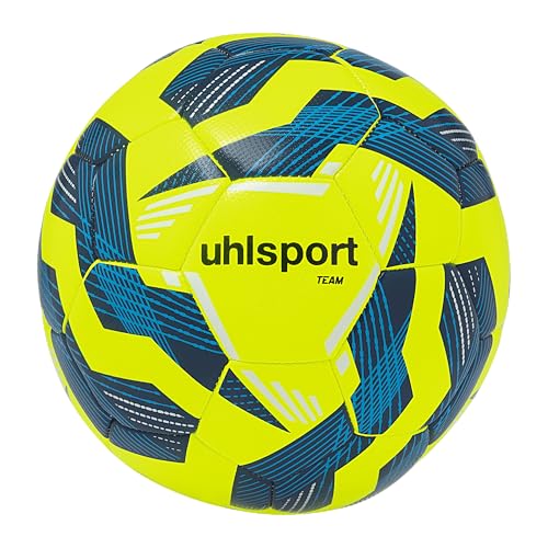 uhlsport Team Football Ballons de Foot d'équipe - Ballons d'entraînement durables pour l'entraînement d'équipe - Football pour Enfants et éveil, Taille 3, Taille 4 et Taille 5