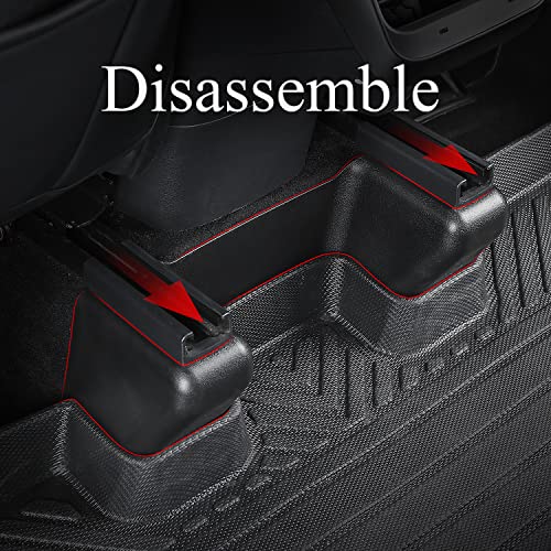Fitallus Fit Tesla Model Y Seat Slide Rail Pad Cover Seat Rail Anti-Kick Corner Guard 2023 2022 2021 2020 Tesla Model Y Accessories Car Interior Flocking Protector (7 Pcs) #TOP5