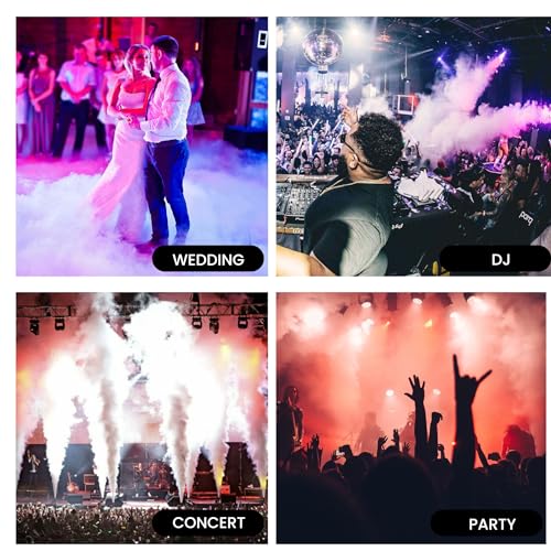 Image of DaBeatz 1200-Watt Portable Fog Machine with Wired Remote Control for Parties, Stage Effects, Weddings, Diwali For Impressive Output (Silver) (Fog Machine)