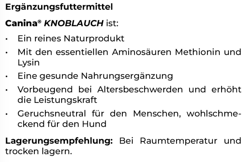 Canina Knoblauch Tabletten 560 g für Hunde, 140 Stück (1er Pack)