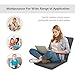 Giantex Adjustable Floor Gaming Sofa Chair 14-Position Cushioned Folding Lazy Recliner (Dark Grey)