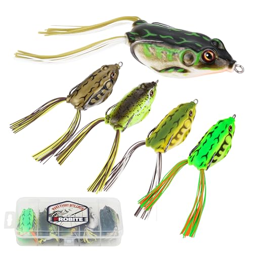 Probite Soft Frog Lures, Topwater Swimbaits for...