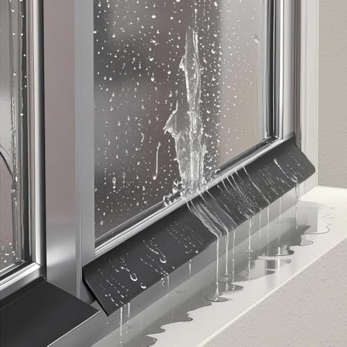 Robuste Wetterabdichtung für Türen und mit effizienter Regenwasserableitung und winddichter Schallwand zur Aufrechterhaltung trockener und geschützter Räume (4,3 x 150 cm)