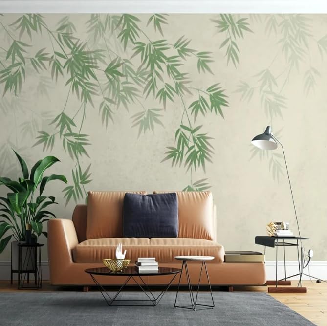 Fresque murale feuillage bambou haute d&eacute;finition pour chambre - 2
