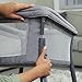Chicco LullaGo® Anywhere Portable Bassinet, Lightweight, Space-Saving Baby Bassinet with Waterproof Mattress and Fitted Sheet, Travel Bassinet for Baby Includes Carry Bag | Sandstone/Grey