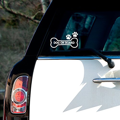 Amazon.co.jp: nc-smile dog on board 骨型 肉球 犬 乗ってます
