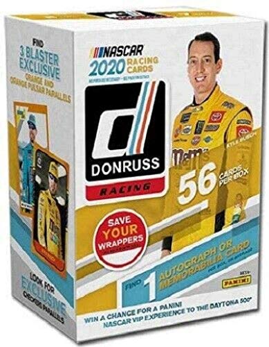 2020 Panini Donruss NASCAR Racing BLASTER box (56 cards incl. ONE Memorabilia or Autograph card)