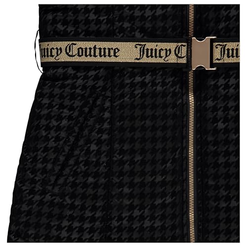 Image of Juicy Couture Girls Coat, Faux Fur Hooded Winter Jacket, Warm Padded Parka Hoodie, Kids Heavyweight Winter Coat