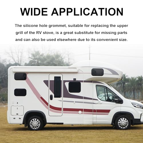 30 x Gummidurchführungen, Wohnmobil Gasherd Topfträgergummis, Rostgummifüße Gummitüllen für Topfstützen, Gummistopfen Gummipfropfen Kompatible mit Dometic Smev Thetford 5mm Stangen Wohnmobil Zubehör