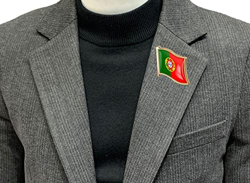 Image of vmcoatdu Country Flag Pin Badge International Travel Brooch Metal Alloy Souvenir Pin for Hat Clothes Backpack