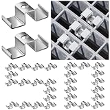 MorningRo 50 Pcs Grating Clip Saddle Clip Galvanized Carbon Steel for Screw Size 1/4 Inch for Industrial Flooring Drainage Systems Mezzanines Walkways Stair Treads