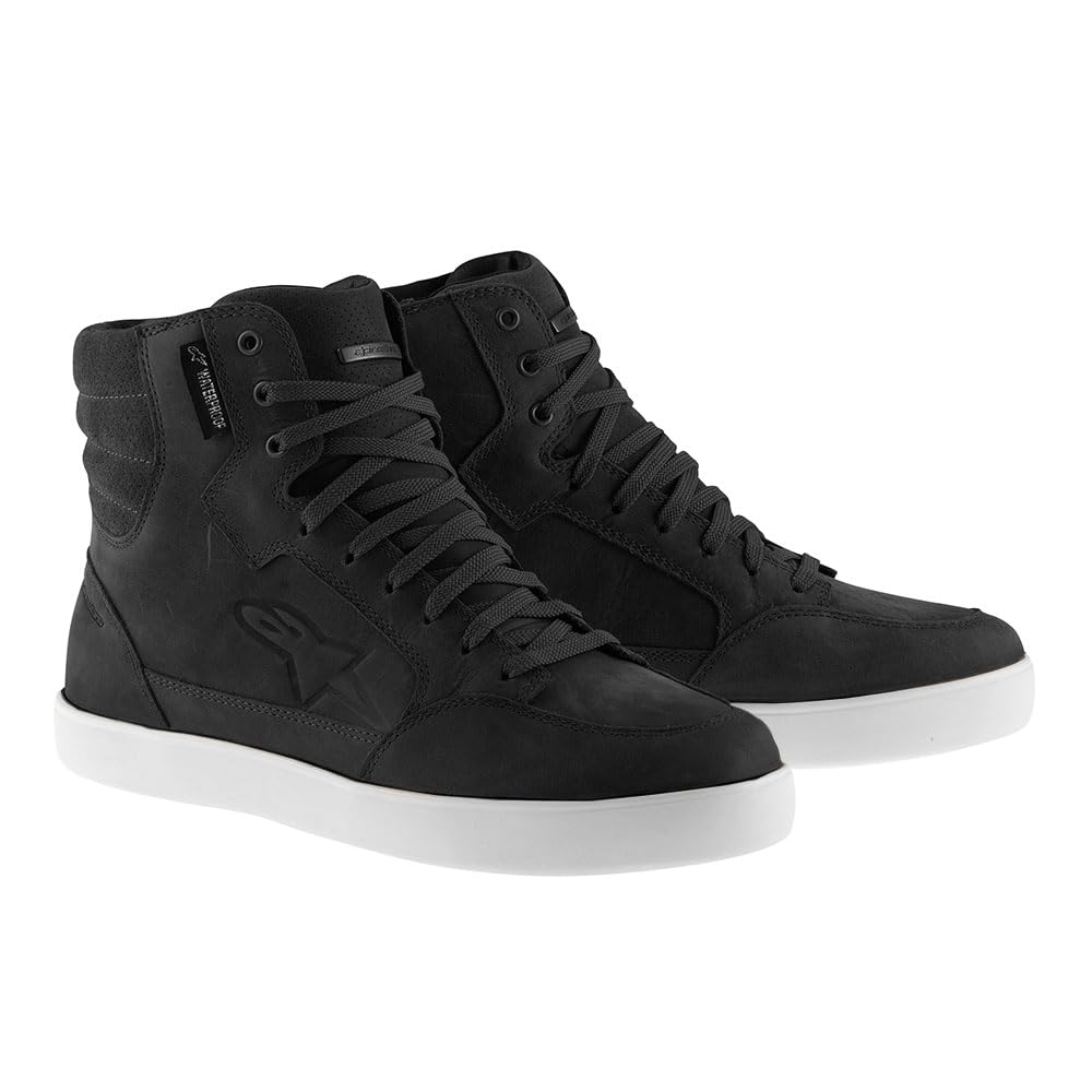 Alpinestars J-6 - Sneaker da moto impermeabile, taglia 47 EU, colore: Nero/Bianco