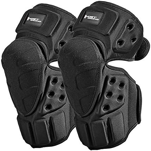 オートバイ用膝パッド 自転車ウェア モトクロスオフロード用膝パッド、バイク プロテクター、膝当て、膝当て 作業用、プロテクター バイク、様々なアウトドアスポーツ会場に最適 (ブラック)