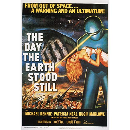 Affiche de film The Day the Earth Stood Still rétro poster cinéma vintage grand format 91x129cm