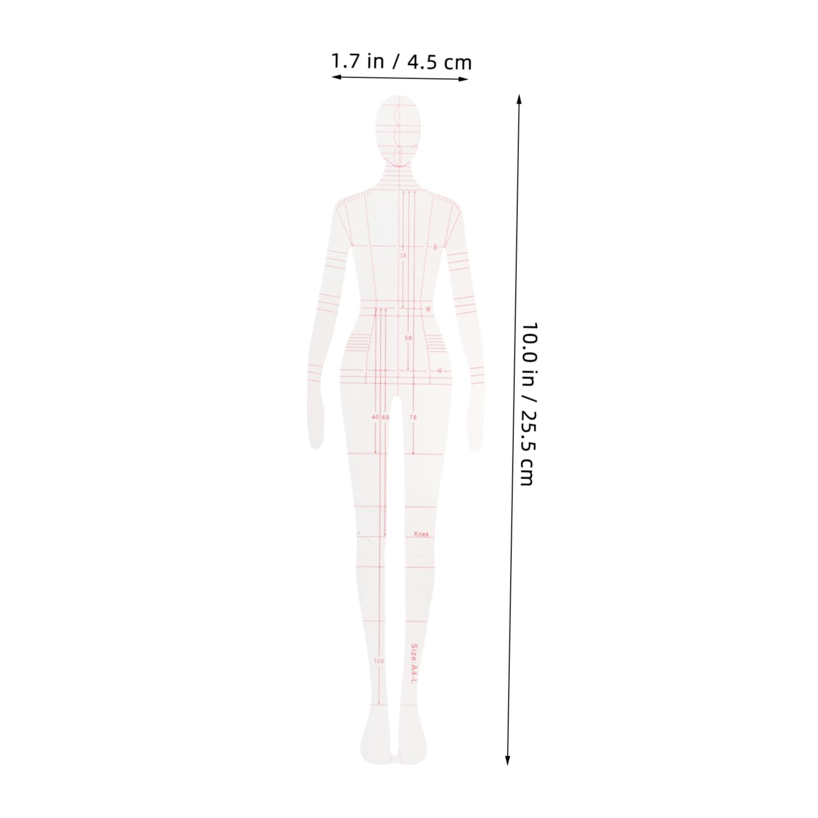 Lurrose 25piezas Plantillas De Acolchado Para Costura Regla Humanoipara Patchwork y Diseño De Ropa Herramientas De Acolchado Duraderas y Prácticas