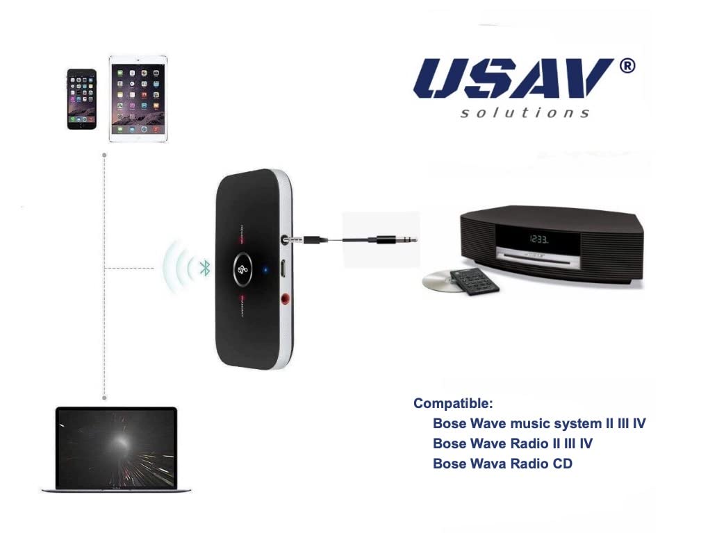 Amazon.com: USAV Bluetooth Adapter Bundle with Bose Wave Music