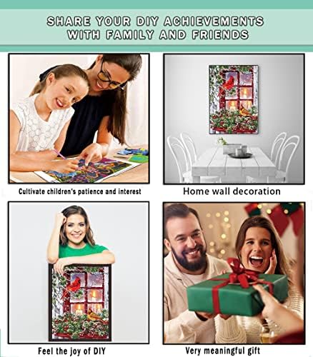 Christmas Diamond Portray Kits for Adults and Children,Christmas Fowl 5D DIY Spherical Full Drill Diamond Artwork Craft Canvas Image Household Present as House Wall Decor, 12x16 inch 8 514jB9TIVJL. AC