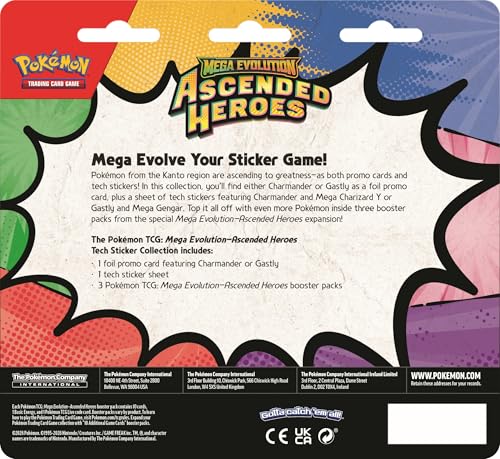 Image of Pokemon TCG: Mega Evolution-Ascended Heroes Tech Sticker Collection