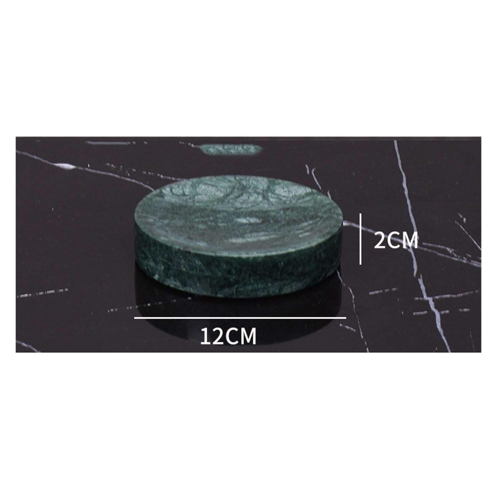 Set baño Juego de baño mármol Natural Verde Oscuro con Bandeja Lujo Clara, Soporte for Cepillo Dientes, Kit dispensador jabón(Soap Dish B)