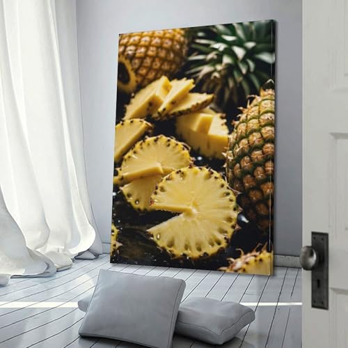 Poster ananas moderne 50x75cm pour habiller un mur blanc vide - 3