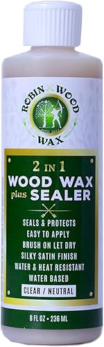 Robin Wood Cera líquida Magic 2 en 1 Cera y sellador - 8.5 fl oz