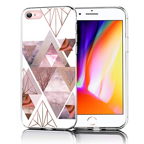 Verco Coque pour iPhone SE 2, iPhone 8 Coque Bumper Housse Etui de Protection pour Apple iPhone 7/8/SE 2 Coque Silicone, Pentacle